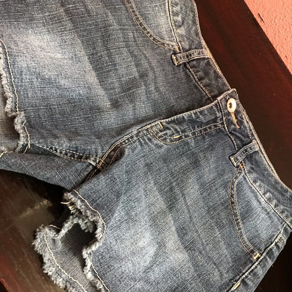 Justice Distressed Denim Shorts